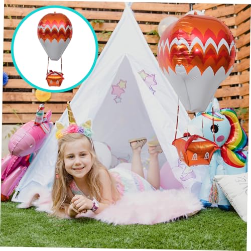 WHAMVOX 5 Stück Teiliges Heißluftballon Aluminiumfolie Luftballon Langlebig Luftdicht Shower Party Dekoration Innen und Außen Geeignet Festliche Atmosphäre Sicher für Erwachsene WHAMVOX 5 Stück Teiliges Heißluftballon Aluminiumfolie Luftballon Langlebig Luftdicht Shower Party Dekoration Innen und Außen Geeignet Festliche Atmosphäre Sicher für Erwachsene von WHAMVOX