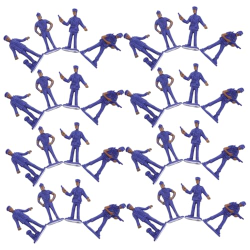 WHAMVOX 50 Stück Miniatur Polizei Figuren für Sandtisch Zubehör Detailgetreue Kunststoff Polizeimodelle Kleine Spielfiguren für Desktop Dekoration und Landschaftsgestaltung WHAMVOX 50 Stück Miniatur Polizei Figuren für Sandtisch Zubehör Detailgetreue Kunststoff Polizeimodelle Kleine Spielfiguren für Desktop Dekoration und Landschaftsgestaltung von WHAMVOX