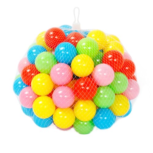 WHAMVOX 50 Stück Ozeanball für Kinder Babybälle Kinderzelte Pitbälle für Kleinkinder Neugeborene zerquetschen Bälle -Pool-Ball badewanne Spielzeug Meeresball Bunte Ozeankugel Plastik von WHAMVOX