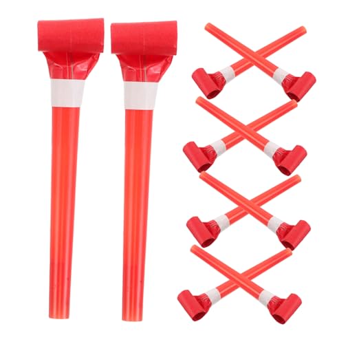 WHAMVOX 50 Stück Partypfeifen Rot Leichte Tragbare Kinderpfeifen für Geburtstag Hochzeit Musikspielzeug und Fantasievolles Gruppenspiel WHAMVOX 50 Stück Partypfeifen Rot Leichte Tragbare Kinderpfeifen für Geburtstag Hochzeit Musikspielzeug und Fantasievolles Gruppenspiel von WHAMVOX