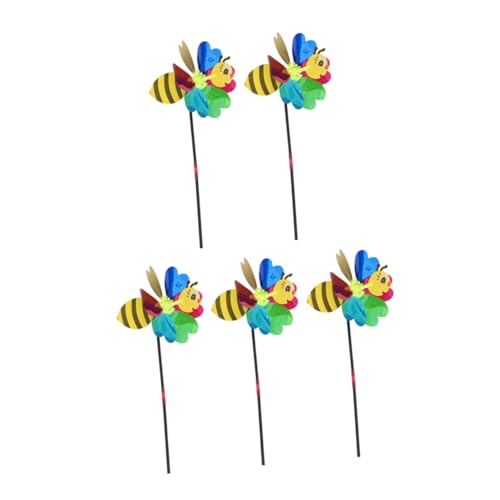 WHAMVOX 5St Cartoon-Windmühle für Kinder Windrad Windmühlen im Freien Blumenwindräder Rasenwindmühle hühner Spielzeug gieskanne kinderspielzeug Garten Windmühle schöne Windräder Plastik von WHAMVOX