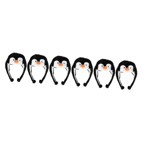 WHAMVOX 6 Stk Pinguin-Hut caps für kinder tiermütze kloburste mützen verrückte Hüte Neuheit Hut Hutschachtel Tierhüte für Erwachsene Pinguinhut für Leistung Party-Pinguinhut PP Baumwolle von WHAMVOX