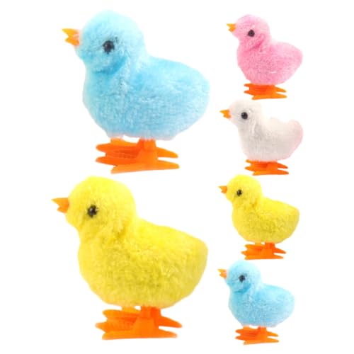 WHAMVOX 6 Stück Teiliges Aufziehspielzeug Plüsch Küken mit Federantrieb Lustige Springende Hühner Geschenk Bunte Farben Kompakt und Handlich für Drinnen und Draußen WHAMVOX 6 Stück Teiliges Aufziehspielzeug Plüsch Küken mit Federantrieb Lustige Springende Hühner Geschenk Bunte Farben Kompakt und Handlich für Drinnen und Draußen von WHAMVOX