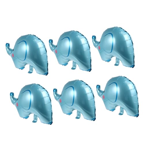 WHAMVOX 6 Stück Teiliges Blaue Folienballons Elefantenform Aufblasbar Langlebig Einfache Handhabung Partydekoration für Kindergeburtstag Themenfeier Festival und Zuhause WHAMVOX 6 Stück Teiliges Blaue Folienballons Elefantenform Aufblasbar Langlebig Einfache Handhabung Partydekoration für Kindergeburtstag Themenfeier Festival und Zuhause von WHAMVOX