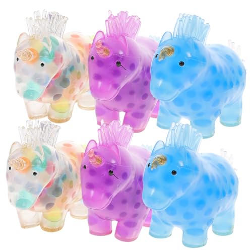 WHAMVOX 6 Stück Teiliges Einhorn Quetschspielzeug aus TPR Stressabbauendes Greifspielzeug für Erwachsene Dehnbar Langlebig als Partygeschenk und Anti Stress Zufällige Zufällige Farbe WHAMVOX 6 Stück Teiliges Einhorn Quetschspielzeug aus TPR Stressabbauendes Greifspielzeug für Erwachsene Dehnbar Langlebig als Partygeschenk und Anti Stress Zufällige Zufällige Farbe von WHAMVOX