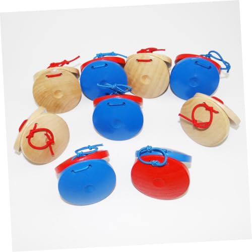 WHAMVOX 6 Stück Teiliges Percussion Instrument aus Holz Farbenfrohe Finger Castanets Pädagogisches Musikspielzeug zur Sensorischen und Spielerischem Lernen für Mädchen und Jungen WHAMVOX 6 Stück Teiliges Percussion Instrument aus Holz Farbenfrohe Finger Castanets Pädagogisches Musikspielzeug zur Sensorischen und Spielerischem Lernen für Mädchen und Jungen von WHAMVOX