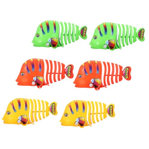 WHAMVOX 6 Stück Teiliges Wind up Fischspielzeug aus Sicherem Kunststoff Bunte Schwingende Fische für Badewanne und Wasserspiel Batteriefreies Robustes Badespielzeug für Kleinkinder WHAMVOX 6 Stück Teiliges Wind up Fischspielzeug aus Sicherem Kunststoff Bunte Schwingende Fische für Badewanne und Wasserspiel Batteriefreies Robustes Badespielzeug für Kleinkinder von WHAMVOX