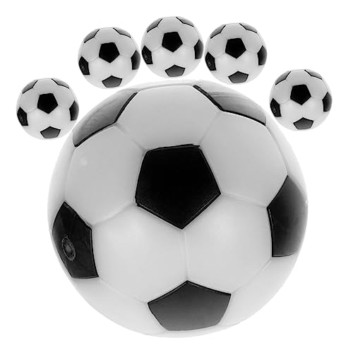 WHAMVOX 6 Stück Tischfußballbälle Schwarz/ 32 Mm Hochwertige Tischdeko Für Fußballspiele Fußball Für Indoor Und Outdoor Ideal Ersatzbälle Für Tischfußballspiele von WHAMVOX