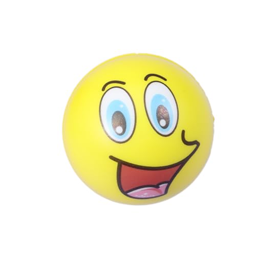 WHAMVOX 6er Set Anti Stress Bälle Mit Cartoon Gesicht 63 Mm PU Bälle Für Stressabbau Ideales Spielzeug Für Kinder Jungen Und Mädchen Zufällige Muster Für Entspannung Und Spaß von WHAMVOX