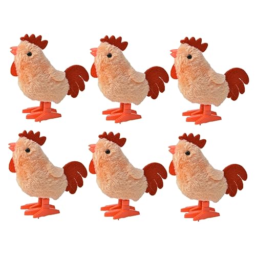 WHAMVOX 6pcs Novel Kids Toys Wind-up Jumping Chicken Plush Rooster Toys Party Favormöbel & Wohnen, Feste & Besondere Anlässe, Party- & Eventdekoration! von WHAMVOX