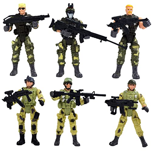 WHAMVOX 6st Modell Spezialeinheiten Mini Lernspielzeug Spielset Mit Militärischen Spielzeugsoldaten Ranger-actionfiguren Soldat Spielset Spielzeug Für Spezialeinheiten Sammlerspielzeug von WHAMVOX