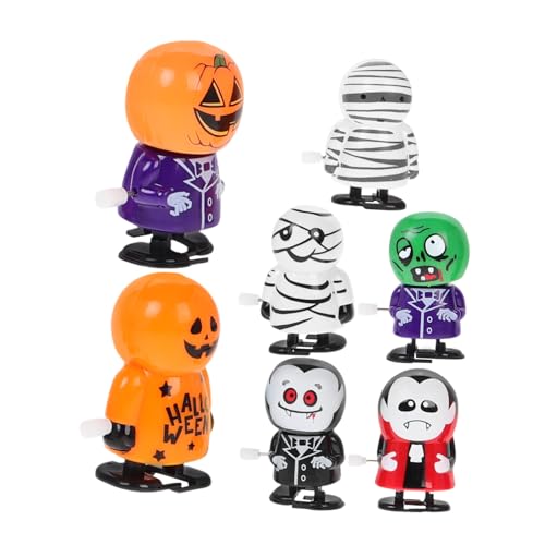 WHAMVOX 7 Stück Teiliges Wind Up Halloween Lustige Aufziehbare Figuren aus Schnelle Laufmechanik Farbenfrohe Gruselcharaktere für Halloween Partygeschenke und Unterhaltung WHAMVOX 7 Stück Teiliges Wind Up Halloween Lustige Aufziehbare Figuren aus Schnelle Laufmechanik Farbenfrohe Gruselcharaktere für Halloween Partygeschenke und Unterhaltung von WHAMVOX