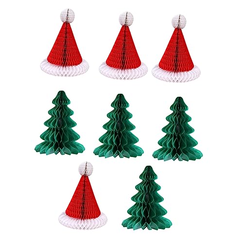 WHAMVOX 8 Stück Hängende Weihnachtsfeier Dekoration Festliche Papieranhänger Verschiedenen Designs Ideal Für Christbaum Tür Und Wanddekoration Perfekt Für Weihnachtsfeiern Und von WHAMVOX