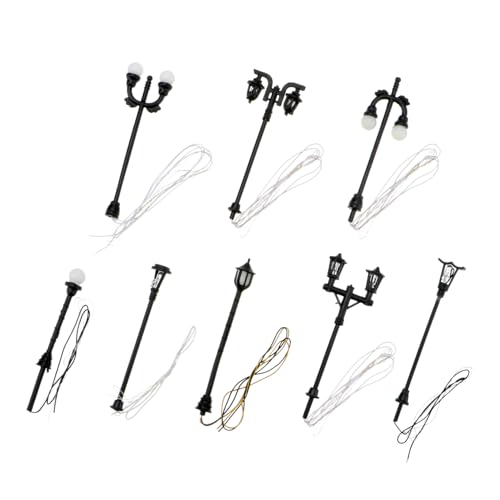 WHAMVOX 8 Stück Teiliges Miniatur Straßenlaternen Wetterfeste LED Dekoration für Landschaftsmodelle Realistische Mini Straßenlampen für Dioramen Garten und Bühnengestaltung WHAMVOX 8 Stück Teiliges Miniatur Straßenlaternen Wetterfeste LED Dekoration für Landschaftsmodelle Realistische Mini Straßenlampen für Dioramen Garten und Bühnengestaltung von WHAMVOX