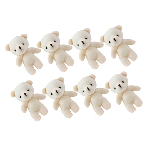 WHAMVOX 8pcs Mini Cartoon Bärer Pendellaner Schöner Tiere Hängende Dekor Plüschpuppe Schlüsselbund Charme von WHAMVOX