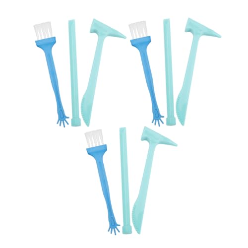 WHAMVOX 9 Sätze Teiliges Ausgrabungsset für Ergonomische Grabwerkzeuge mit Hammer Meißel und Pinsel Fördert Kreativität Hand-Auge-koordination und Archäologisches Entdecken für WHAMVOX 9 Sätze Teiliges Ausgrabungsset für Ergonomische Grabwerkzeuge mit Hammer Meißel und Pinsel Fördert Kreativität Hand-Auge-koordination und Archäologisches Entdecken für von WHAMVOX