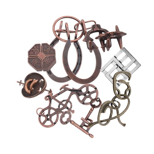 WHAMVOX 9 Stück Teiliges Luban Metall Puzzle Gehirn Rätsel für Erwachsene Schweres Denkspiel Fördert Konzentration und Kreativität Langlebiges Knobelspiel für Logisches und Geduld WHAMVOX 9 Stück Teiliges Luban Metall Puzzle Gehirn Rätsel für Erwachsene Schweres Denkspiel Fördert Konzentration und Kreativität Langlebiges Knobelspiel für Logisches und Geduld von WHAMVOX