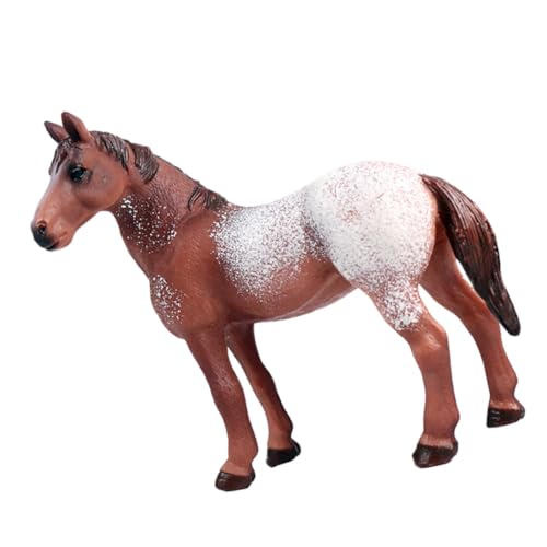 WHAMVOX Appaloosa Pferd PVC Pferdemodell Pferdedekoration Lebensechtes Tiermodell Pferdemodell Spielzeug Kinderspielzeug Pferdeskulptur Lebensechtes Pferdespielzeug Basteltiere von WHAMVOX