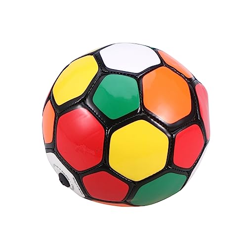 WHAMVOX Aufblasbarer Kinderfußball Aus PVC Bunter Spielball Für Outdoor Aktivitäten Ideal Für Kinder Sicher Und Robust Für Spiel Und Spaß Im Freien von WHAMVOX