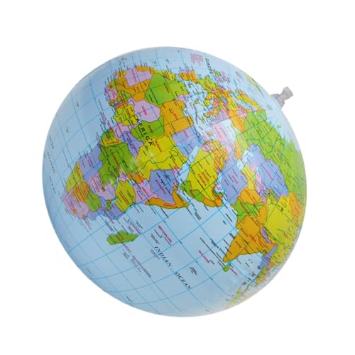 WHAMVOX Aufblasbarer Strandball Globusform PVC Wasserspielzeug Outdoor Sommer Garten für Junge Mädchen und Jungen WHAMVOX Aufblasbarer Strandball Globusform PVC Wasserspielzeug Outdoor Sommer Garten für Junge Mädchen und Jungen von WHAMVOX