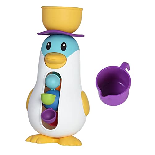 WHAMVOX Badespielzeug Teiliges mit Drehbarem Wasser Rad Niedliches Pinguin Motiv Leichtes Tragbares Badewannenspielzeug für Junge Mädchen und Kleinkinder Geeignet für Dusche und Pool WHAMVOX Badespielzeug Teiliges mit Drehbarem Wasser Rad Niedliches Pinguin Motiv Leichtes Tragbares Badewannenspielzeug für Junge Mädchen und Kleinkinder Geeignet für Dusche und Pool von WHAMVOX