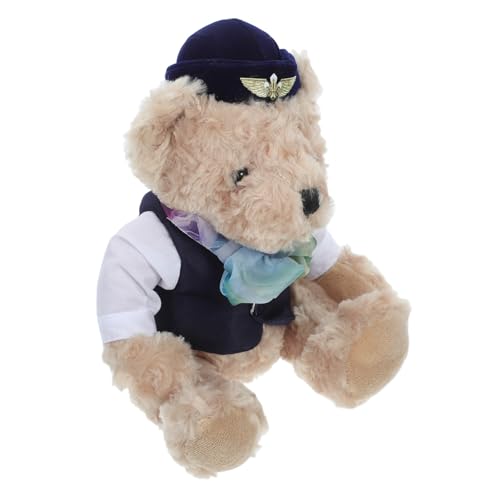 WHAMVOX Bär Plüschpuppe Kuscheltier Kostüm Weiches Stofftier Partydeko Kreatives für Geburtstag Feiertage WHAMVOX Bär Plüschpuppe Kuscheltier Kostüm Weiches Stofftier Partydeko Kreatives für Geburtstag Feiertage von WHAMVOX