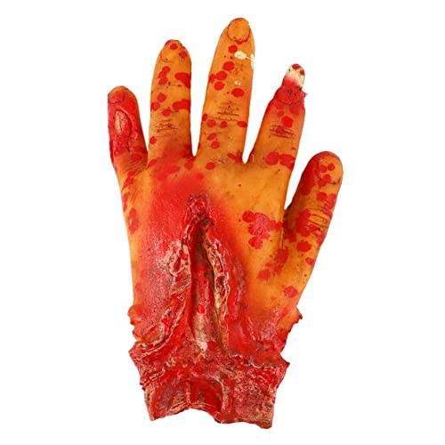 WHAMVOX Blutige Hand Lunchbox Gefälschte Hand Für Cosplay Blut Gefälschte Gebrochene Hand Gruselige Halloween Requisiten Gefälschte Gebrochene Hand Für Halloween Realistische von WHAMVOX