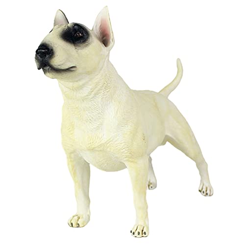 WHAMVOX Bullterrier-Simulation Hundedekorationen für zu Hause Mini-Welpenfiguren Stehendes Hundemodell Bulldog Stehende Hundeverzierung Hundefiguren aus Kunststoff Plastik Weiß von WHAMVOX