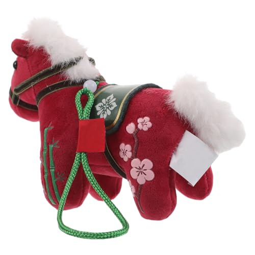 WHAMVOX Chinesischer Pferde-plüschanhänger Kuscheliges Leichtes Stofftier mit Symbol für Erfolg und Wohlstand Vielseitiger Glücksbringer für Auto Tasche und Heimdekoration WHAMVOX Chinesischer Pferde-plüschanhänger Kuscheliges Leichtes Stofftier mit Symbol für Erfolg und Wohlstand Vielseitiger Glücksbringer für Auto Tasche und Heimdekoration von WHAMVOX