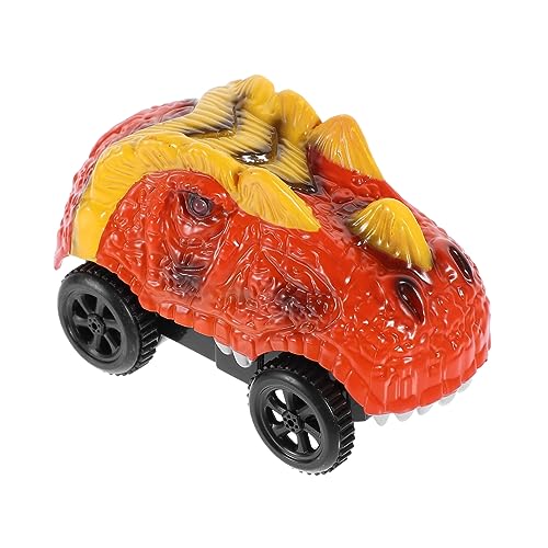 WHAMVOX Dinosaurier-Auto Elektro-LKW Für Kinder Elektroauto Für Kinder Rc Auto Spielzeug Dinosaurier Rennbahn Spielzeug Kinder Elektrisch Kinderautos Spielzeug-Rennwagen Abs Orange von WHAMVOX