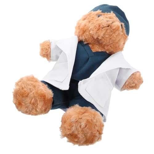 WHAMVOX Doktorbär Puppe Stofftierkleidung Stoffpuppe Teebär Schlafzimmerbär Puppe Medizinischer Plüsch 30 cm Braune Plüschpuppe Plüschbär Kreative Plüschbär WHAMVOX Doktorbär Puppe Stofftierkleidung Stoffpuppe Teebär Schlafzimmerbär Puppe Medizinischer Plüsch 30 cm Braune Plüschpuppe Plüschbär Kreative Plüschbär von WHAMVOX