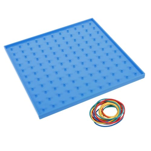 WHAMVOX Doppelseitiges Geobrett Lernspielzeug für Pegboard mit Bunten Gummibändern Stabiles Geometrie Mathe-Tool für Vorschule und Grundschule Vielseitiges Pädagogisches Werkzeug WHAMVOX Doppelseitiges Geobrett Lernspielzeug für Pegboard mit Bunten Gummibändern Stabiles Geometrie Mathe-Tool für Vorschule und Grundschule Vielseitiges Pädagogisches Werkzeug von WHAMVOX