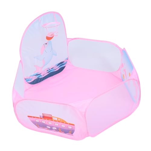 WHAMVOX Faltbares Spielzelt mit Basketballkorb und Delfin Motiv Tragbares Planschbecken aus Robustem Polyester Vielseitiger Bällepool für Indoor und Outdoor Platzsparend und Leicht zu WHAMVOX Faltbares Spielzelt mit Basketballkorb und Delfin Motiv Tragbares Planschbecken aus Robustem Polyester Vielseitiger Bällepool für Indoor und Outdoor Platzsparend und Leicht zu von WHAMVOX