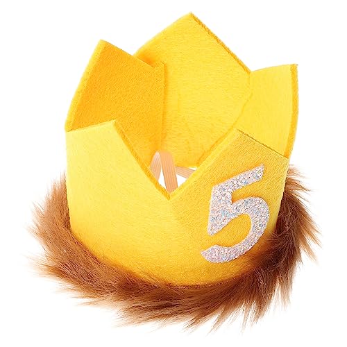 WHAMVOX Geburtstagshut Alles Zum Geburtstagsgeschenk Für Kinder Kronenmützen Für Kinder Kindergeburtstagsmütze Kronenhut Zum Kindergeburtstag Goldene Partyhüte Polyester von WHAMVOX