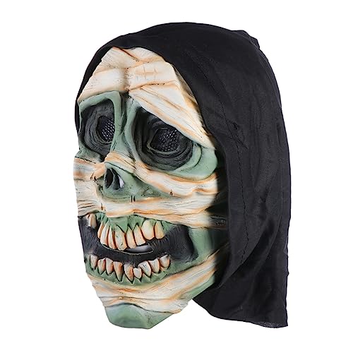 WHAMVOX Halloween Schädel Kopf Maske Gruselige Gesichtsmaske Für Erwachsene Realistische Horror Maske Für Halloween Kostümparty Und Grusel Events Furchteinflößendes Design von WHAMVOX