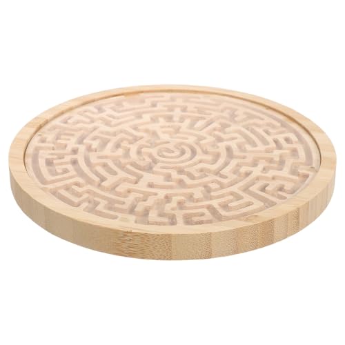 WHAMVOX Holz Labyrinthspiel Rundes Maze Puzzleboard aus Nachhaltigem Holz Pädagogisches Perlenlabyrinth für Kleinkinder Montessori Logikspielzeug für Vorschultraining und Soziale WHAMVOX Holz Labyrinthspiel Rundes Maze Puzzleboard aus Nachhaltigem Holz Pädagogisches Perlenlabyrinth für Kleinkinder Montessori Logikspielzeug für Vorschultraining und Soziale von WHAMVOX