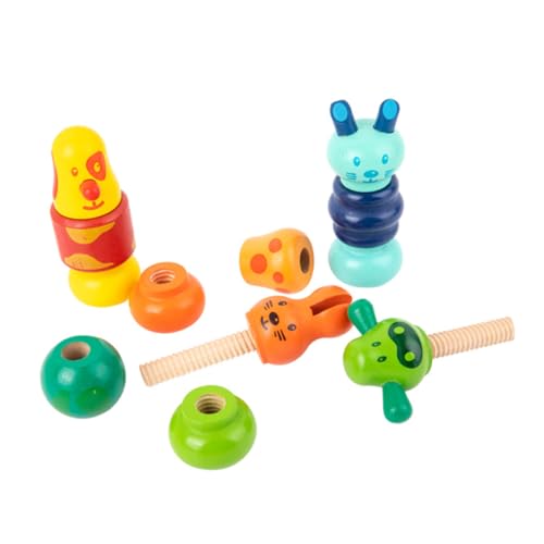 WHAMVOX Holz Schrauben Steckspielzeug Lernspielzeug zur Hand Auge koordination Bausteine für Mädchen Jungen Ab Jahren Motorikförderndes Holzspielzeug WHAMVOX Holz Schrauben Steckspielzeug Lernspielzeug zur Hand Auge koordination Bausteine für Mädchen Jungen Ab Jahren Motorikförderndes Holzspielzeug von WHAMVOX