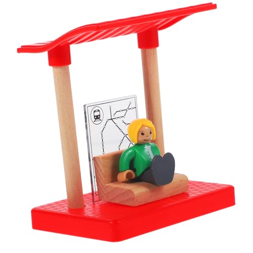 WHAMVOX Holzeisenbahn Zubehör mit Mini Bahnsteig und Figuren Pädagogisches für Feinmotorik und Koordination Leicht und Tragbar für Drinnen und Draußen WHAMVOX Holzeisenbahn Zubehör mit Mini Bahnsteig und Figuren Pädagogisches für Feinmotorik und Koordination Leicht und Tragbar für Drinnen und Draußen von WHAMVOX