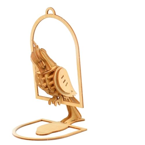 WHAMVOX Holzpuzzle Papagei DIY Holzspielzeug Lernspiel Handgefertigt Kreatives Feinmotorik und Koordination WHAMVOX Holzpuzzle Papagei DIY Holzspielzeug Lernspiel Handgefertigt Kreatives Feinmotorik und Koordination von WHAMVOX