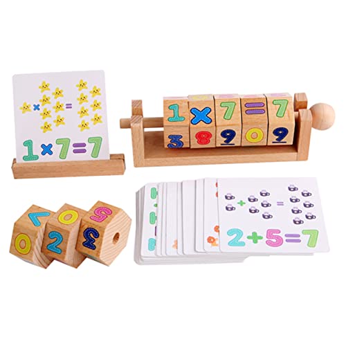 WHAMVOX Spielzeuge Kinderspielzeug Holzspielzeug Set Mit Zahlenblöcken Lustiges Zahlenpuzzle Für Kleinkinder Montessori Lernspielzeug Zur Der Motorik Und Kognitiven Fähigkeiten Ideal Für Ab 2 Jahren von WHAMVOX