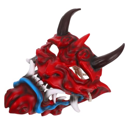 WHAMVOX Japanische Hannya Maske Halloween Kostümmaske für Männer Gruseliges Dämonen Design für Cosplay Maskerade Partys und Festlichkeiten WHAMVOX Japanische Hannya Maske Halloween Kostümmaske für Männer Gruseliges Dämonen Design für Cosplay Maskerade Partys und Festlichkeiten von WHAMVOX