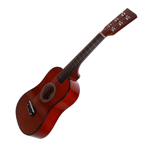 WHAMVOX Kleine Gitarre Ukulele- Für Kinder Gitarre Zum Üben Anfänger Gitarre Ukulele Üben Gitarre Üben Gitarrenspielzeug Aus Holz Kinder Üben Gitarre Kleine Ukulele Linde Coffee von WHAMVOX