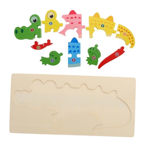 WHAMVOX Kognitives dreidimensionales Puzzle 3D-Tier-Puzzle Hasenspielzeug für Kinder rätselbuch Kinder kinderpuzzle Kleinkindspielzeug Kinderspielzeug Puzzle zum frühen Lernen hölzern von WHAMVOX