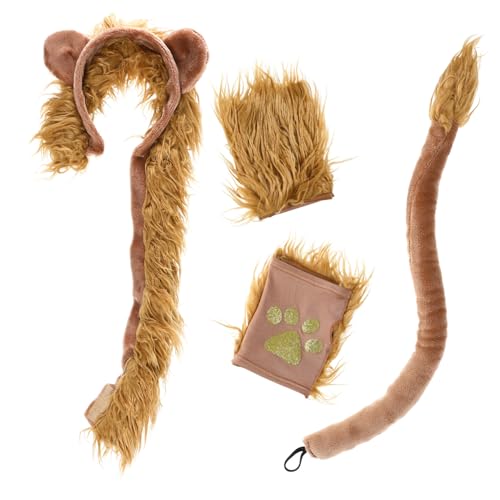 WHAMVOX Kostüm Set für Haarreif und Handschuhen Tierisches Roleplay Zubehör Braun Waschbar Bequem für Karneval Fasching Halloween und Geburtstagsfeiern WHAMVOX Kostüm Set für Haarreif und Handschuhen Tierisches Roleplay Zubehör Braun Waschbar Bequem für Karneval Fasching Halloween und Geburtstagsfeiern von WHAMVOX
