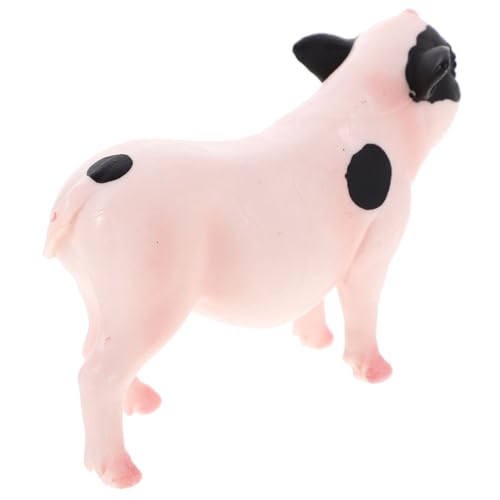 WHAMVOX Künstliches Schweinemodell Feengarten-Ornament lebensechtes Simulationstiermodell Mini tierfiguren für Kinder bauernhoftiere simuliertes Schweinchenmodell -Skulptur Plastik von WHAMVOX