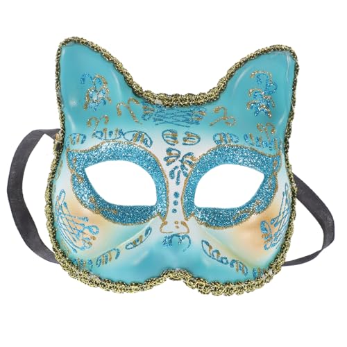 WHAMVOX Maske Katzenkopf Cosplay dekorativ halloween kinderkostüme Maskiert schlüpfeier half face mask costume the mask Verkleidung partyspieße gesichtstassen Partygeschenk Plastik von WHAMVOX