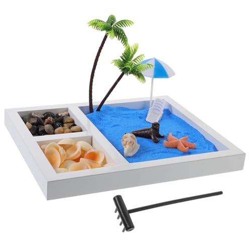 WHAMVOX Mikro Landschaftsdekoration Set Im Japanischen Stil Miniatur Sandstrand Dekoration Für Zuhause Ideal Für Terrarien Und Kreative Gestaltung 1 Set Strand Deko Im Eleganten von WHAMVOX