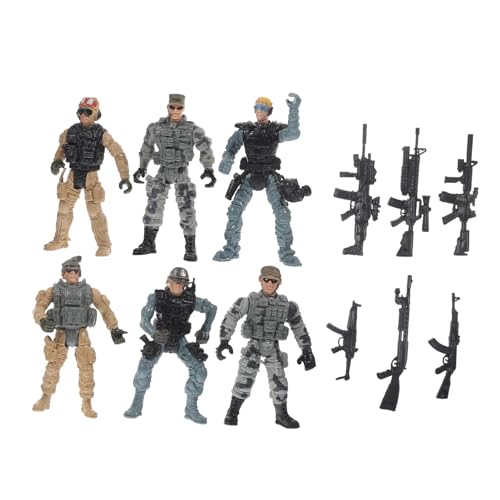 WHAMVOX Mini Soldaten Figuren Set 12 Teile Modelle Für Sandtisch Szenen Antiterror Und Armee Miniatur Figuren Desktop Deko Für Sammler Und Rollenspiele von WHAMVOX