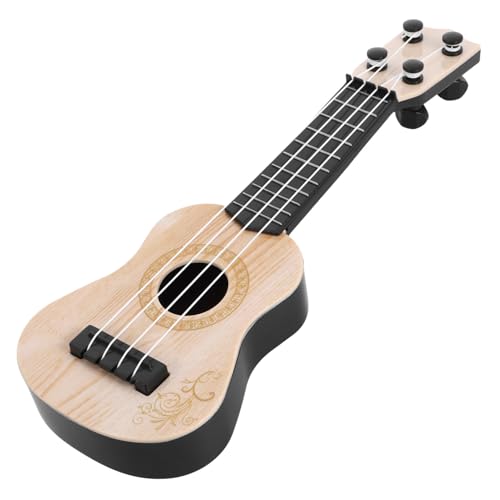 WHAMVOX Mini-Ukulele Ukulele Kinder Kindergitarren Für Anfänger Klassisches Musikinstrument Der Ukulele-Gitarre Kleine Ukulele Für Kinder Weiße Kinder Spielen Gitarre Plastik Beige von WHAMVOX