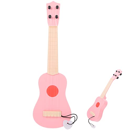 WHAMVOX Mini-Ukulele kleines Gitarrenmodell Babyspielzeug kindergitarre Kinder Gitarre Musikinstrumente Spielzeuge Ukulele Spielzeug für Kinder Frühpädagogisches Spielzeug Plastik Rosa von WHAMVOX